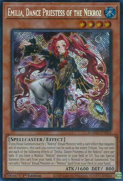 Emilia, Dance Priestess of the Nekroz [BLMM-EN025] Secret Rare | Total Play