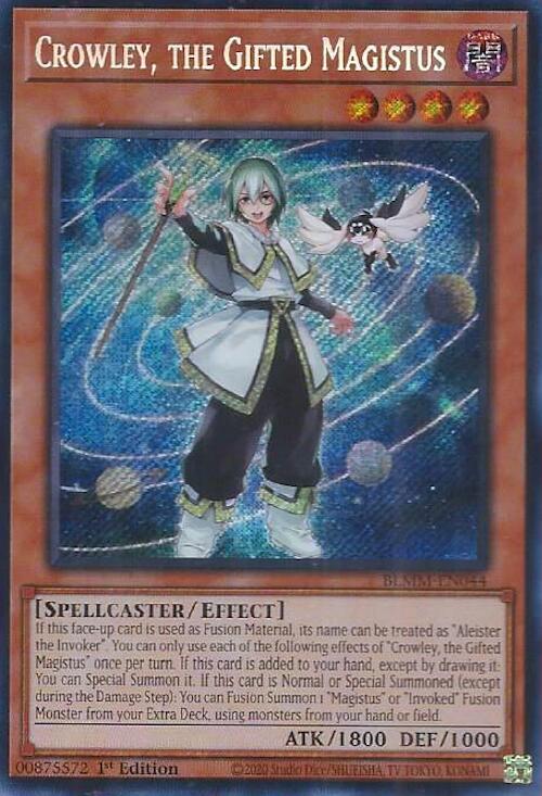 Crowley, the Gifted Magistus [BLMM-EN044] Secret Rare | Total Play