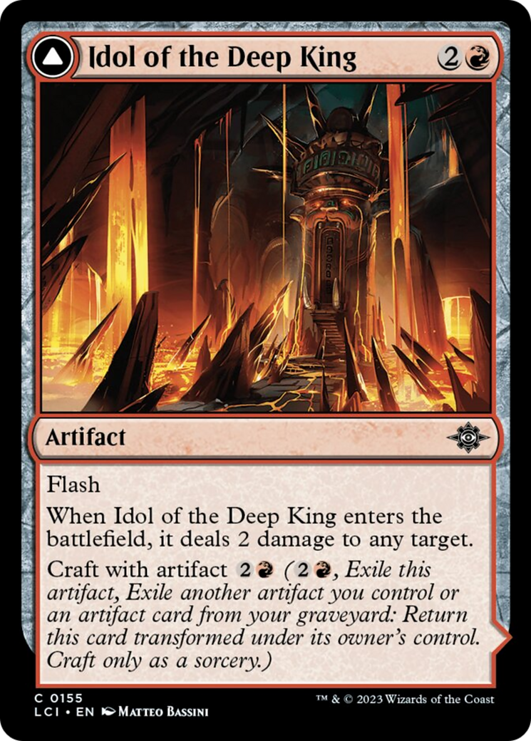 Idol of the Deep King // Sovereign's Macuahuitl [The Lost Caverns of Ixalan] | Total Play