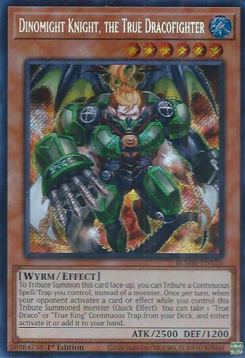Dinomight Knight, the True Dracofighter [BLMM-EN126] Secret Rare | Total Play