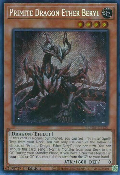 Primite Dragon Ether Beryl [BLMM-EN130] Secret Rare | Total Play