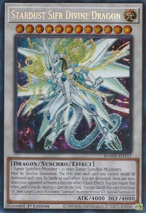 Stardust Sifr Divine Dragon [BLMM-EN151] Secret Rare | Total Play