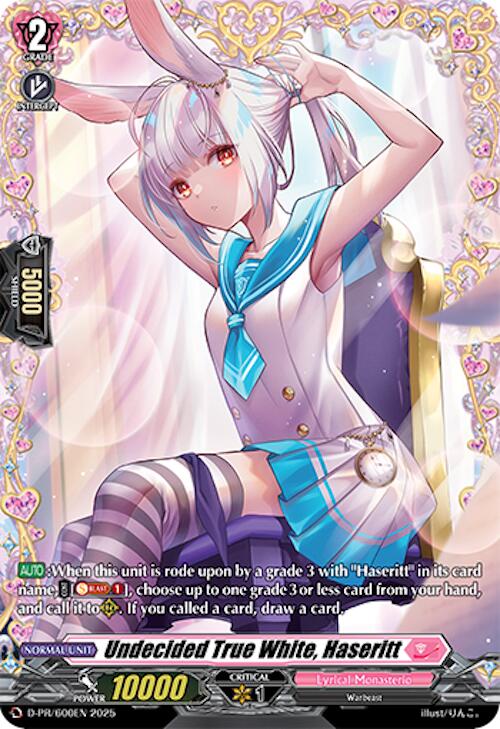 Undecided True White, Haseritt (D-PR/600EN) [D Promo Cards] | Total Play
