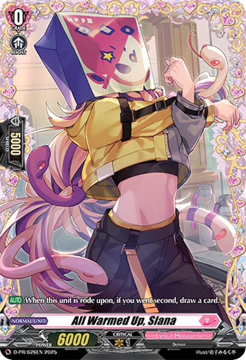 All Warmed Up, Siana (D-PR/626EN) [D Promo Cards] | Total Play