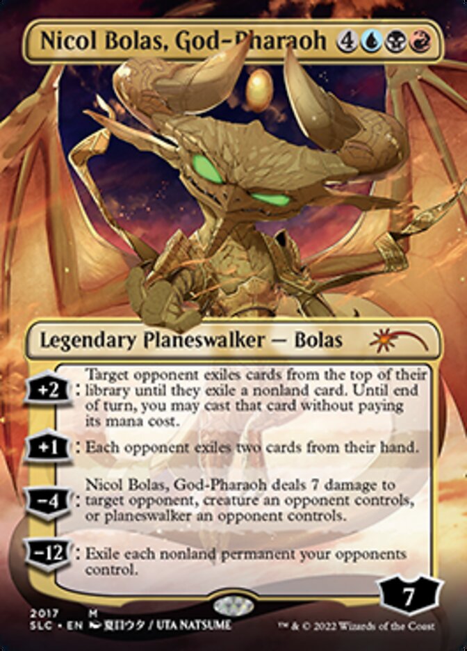 Nicol Bolas, God-Pharaoh (Borderless) [Secret Lair Countdown Kit] | Total Play