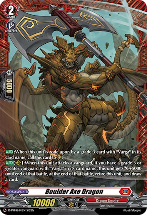 Boulder Axe Dragon (D-PR/644EN) [D Promo Cards] | Total Play