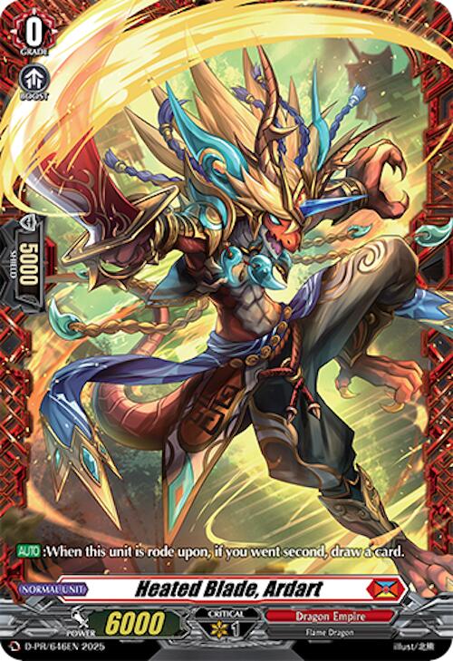 Heated Blade, Ardart (D-PR/646EN) [D Promo Cards] | Total Play