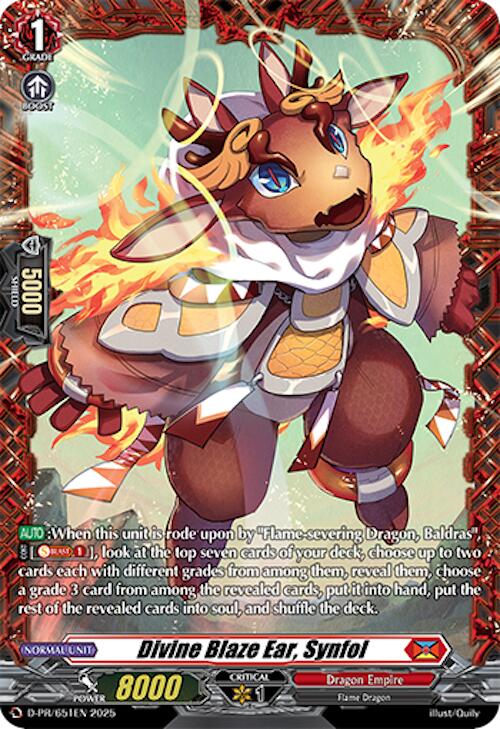 Divine Blaze Ear, Synfol (D-PR/651EN) [D Promo Cards] | Total Play