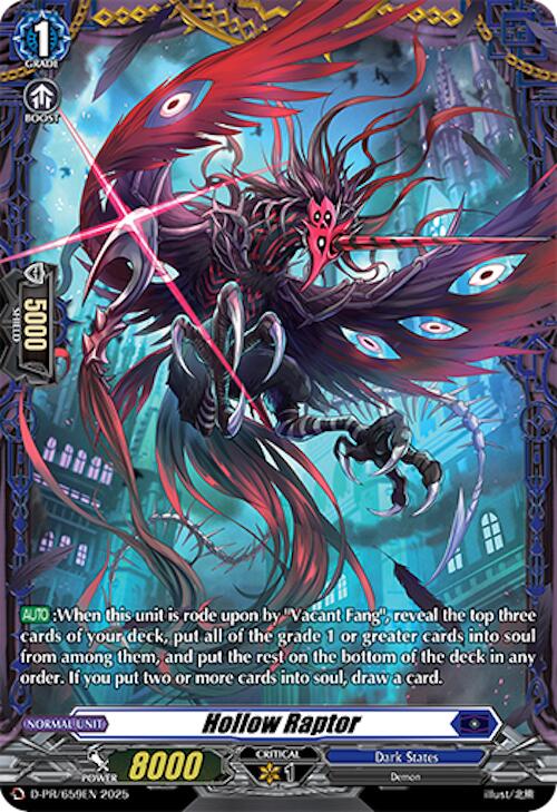 Hollow Raptor (D-PR/659EN) [D Promo Cards] | Total Play