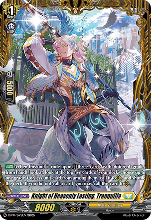 Knight of Heavenly Lasting, Tranquilia (D-PR/675EN) [D Promo Cards] | Total Play