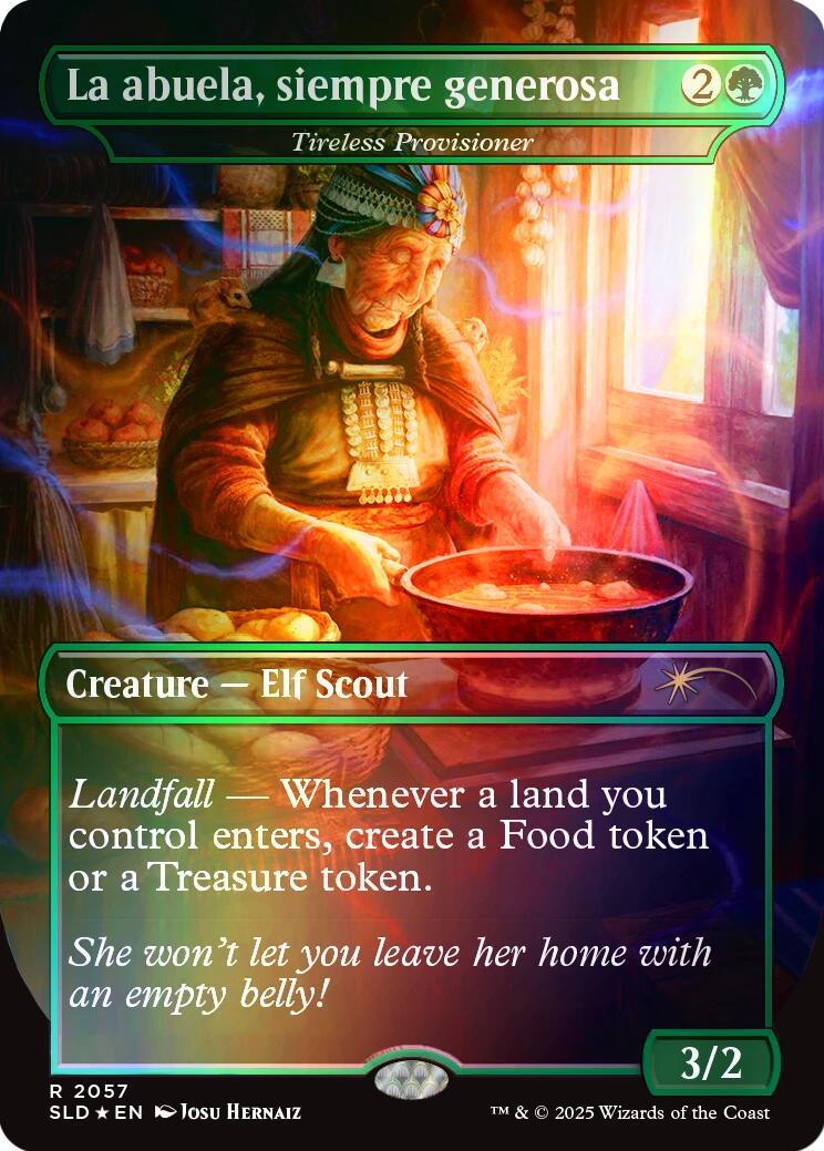 La abuela, siempre generosa - Tireless Provisioner (Rainbow Foil) [Secret Lair Drop Series] | Total Play