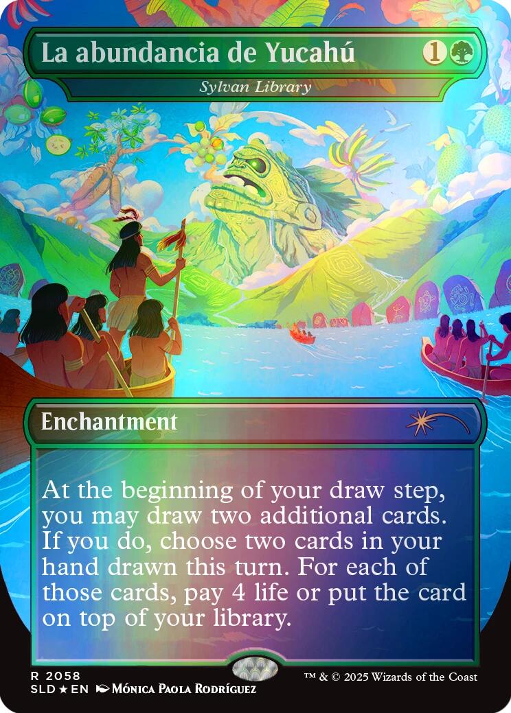 La abundancia de Yucahu - Sylvan Library (Rainbow Foil) [Secret Lair Drop Series] | Total Play