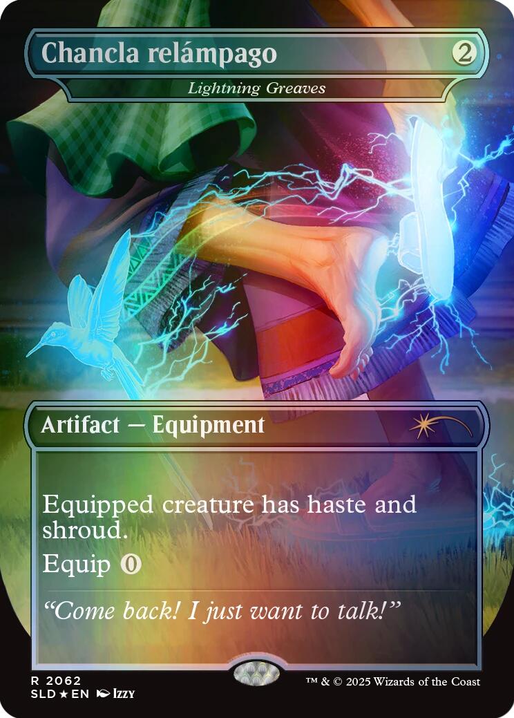 Chancla relampago - Lightning Greaves (Rainbow Foil) [Secret Lair Drop Series] | Total Play