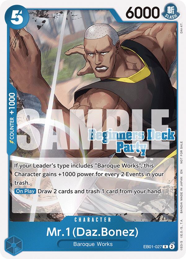 Mr. 1 (Daz.Bonez) (ST-23 - ST-28 Beginners Deck Party) [Participation] [One Piece Promotion Cards] | Total Play