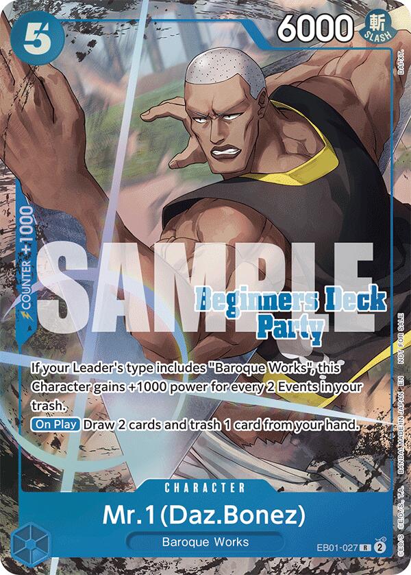 Mr. 1 (Daz.Bonez) (ST-23 - ST-28 Beginners Deck Party) [Winner] [One Piece Promotion Cards] | Total Play
