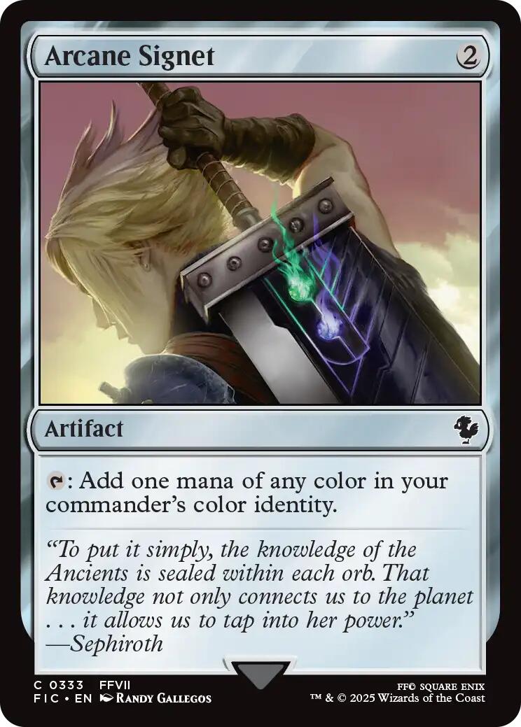 Arcane Signet (0333) (Surge Foil) [FINAL FANTASY Commander] | Total Play