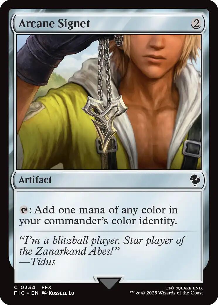 Arcane Signet (0334) (Surge Foil) [FINAL FANTASY Commander] | Total Play