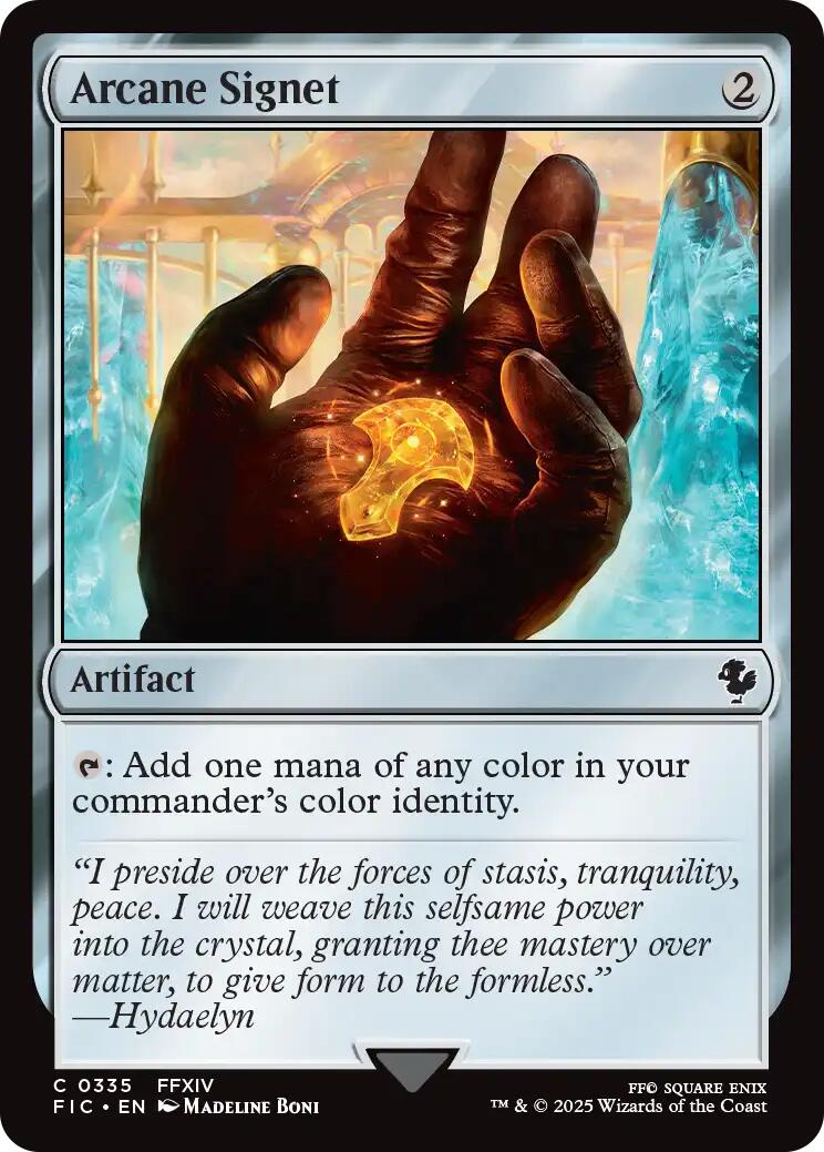 Arcane Signet (0335) (Surge Foil) [FINAL FANTASY Commander] | Total Play