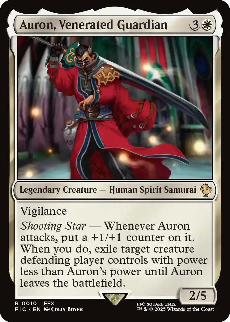 Auron, Venerated Guardian (Surge Foil) [FINAL FANTASY Commander] | Total Play