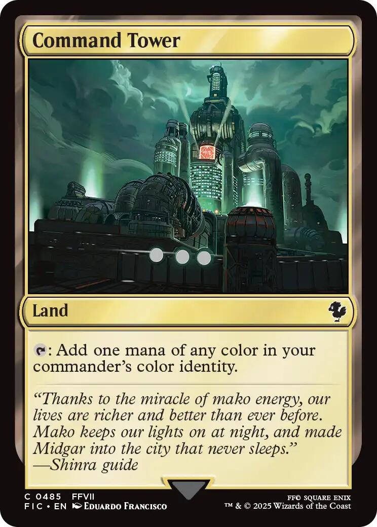 Command Tower (0485) (Surge Foil) [FINAL FANTASY Commander] | Total Play