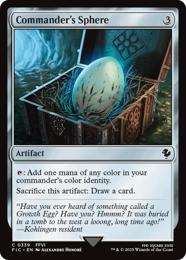 Commander's Sphere (Surge Foil) [FINAL FANTASY Commander] | Total Play