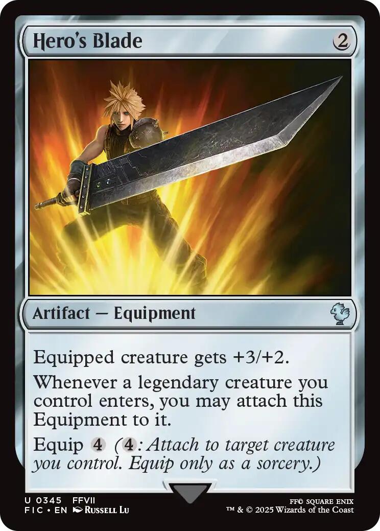 Hero's Blade (Surge Foil) [FINAL FANTASY Commander] | Total Play