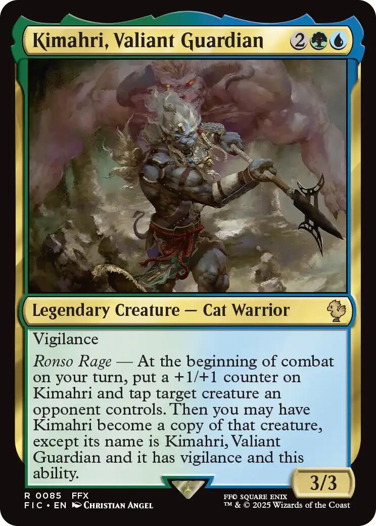 Kimahri, Valiant Guardian (Surge Foil) [FINAL FANTASY Commander] | Total Play