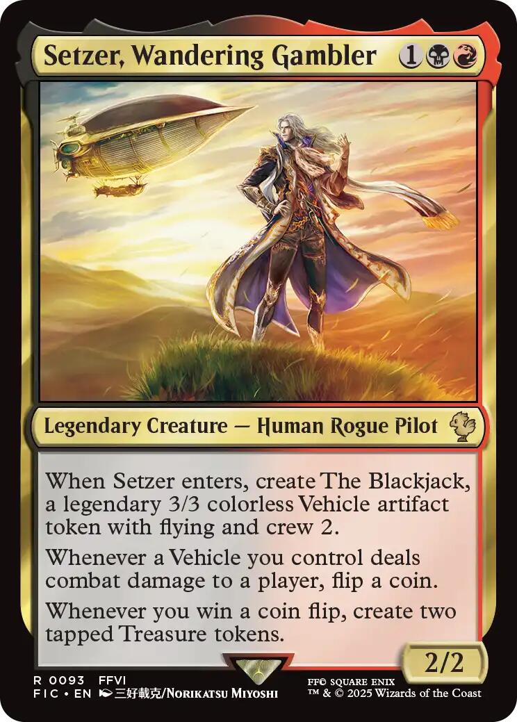 Setzer, Wandering Gambler (Surge Foil) [FINAL FANTASY Commander] | Total Play