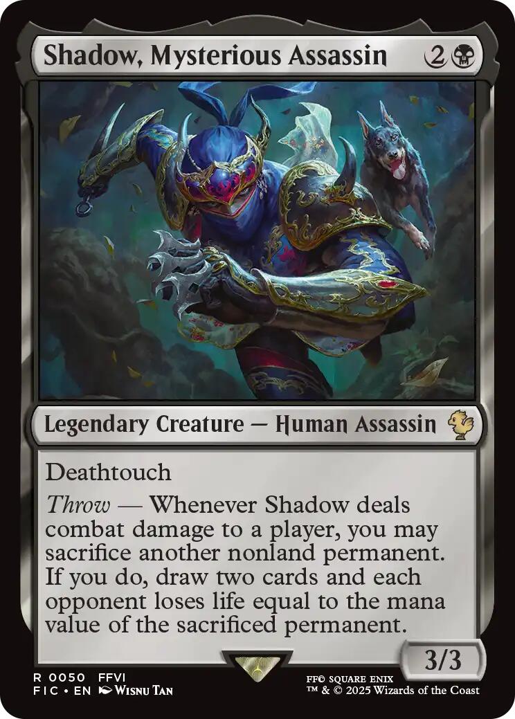 Shadow, Mysterious Assassin (Surge Foil) [FINAL FANTASY Commander] | Total Play
