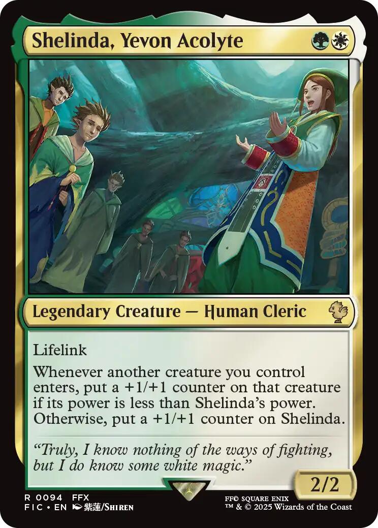 Shelinda, Yevon Acolyte (Surge Foil) [FINAL FANTASY Commander] | Total Play