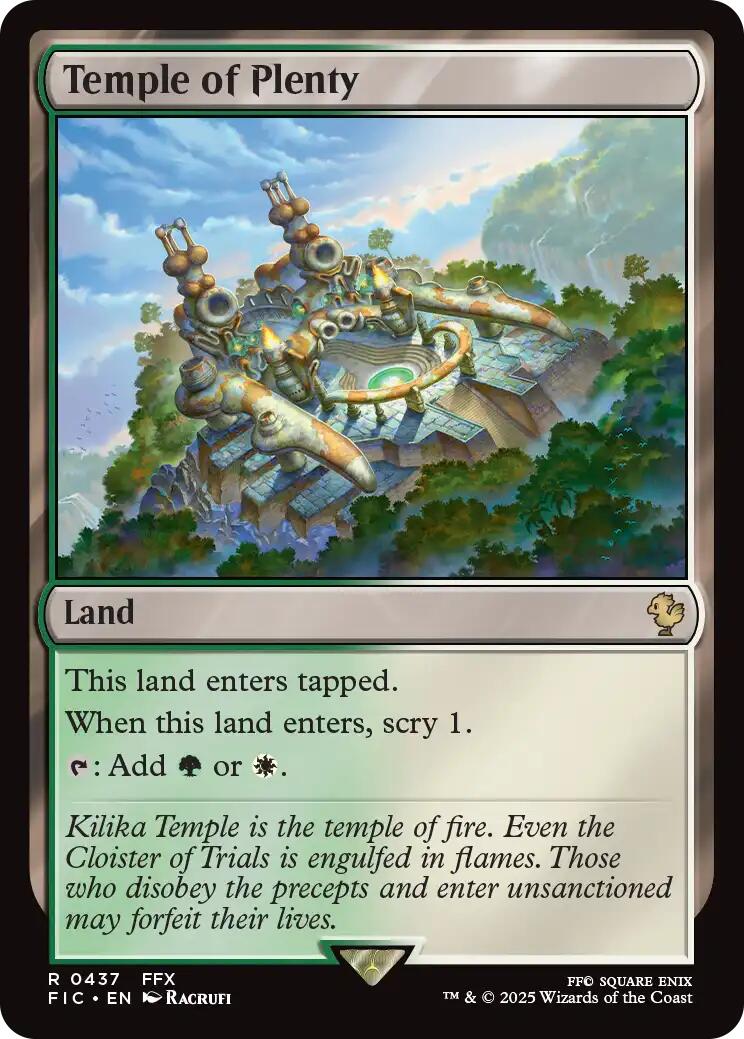 Temple of Plenty (Surge Foil) [FINAL FANTASY Commander] | Total Play