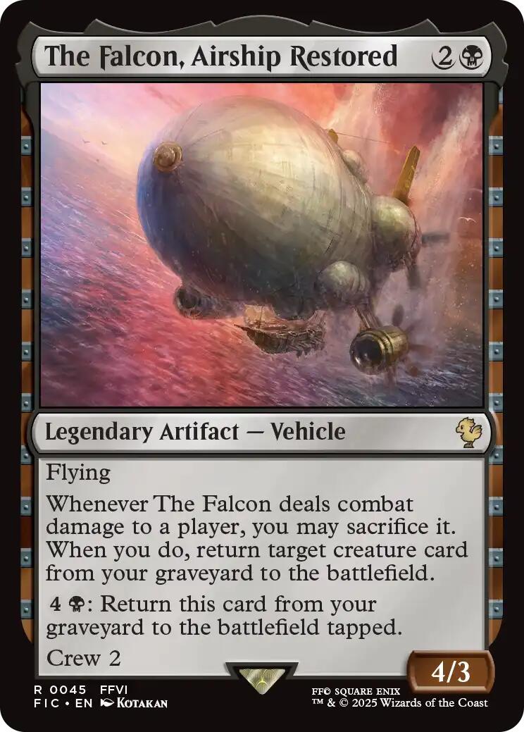 The Falcon, Airship Restored (Surge Foil) [FINAL FANTASY Commander] | Total Play