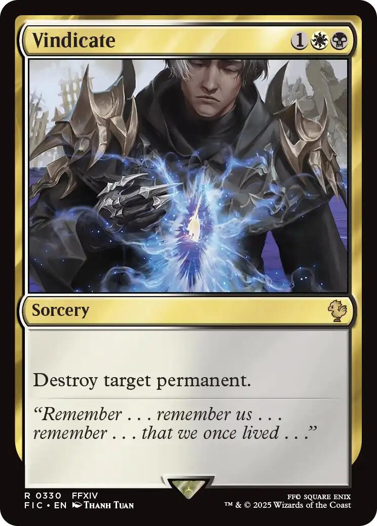 Vindicate (Surge Foil) [FINAL FANTASY Commander] | Total Play
