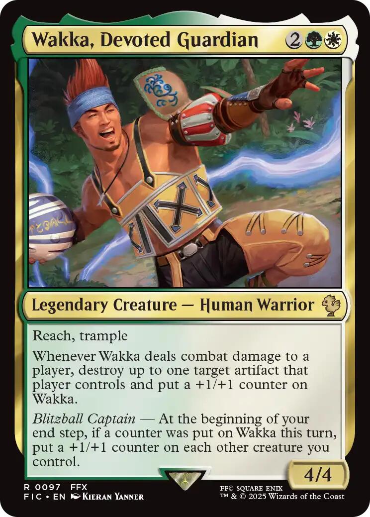 Wakka, Devoted Guardian (Surge Foil) [FINAL FANTASY Commander] | Total Play