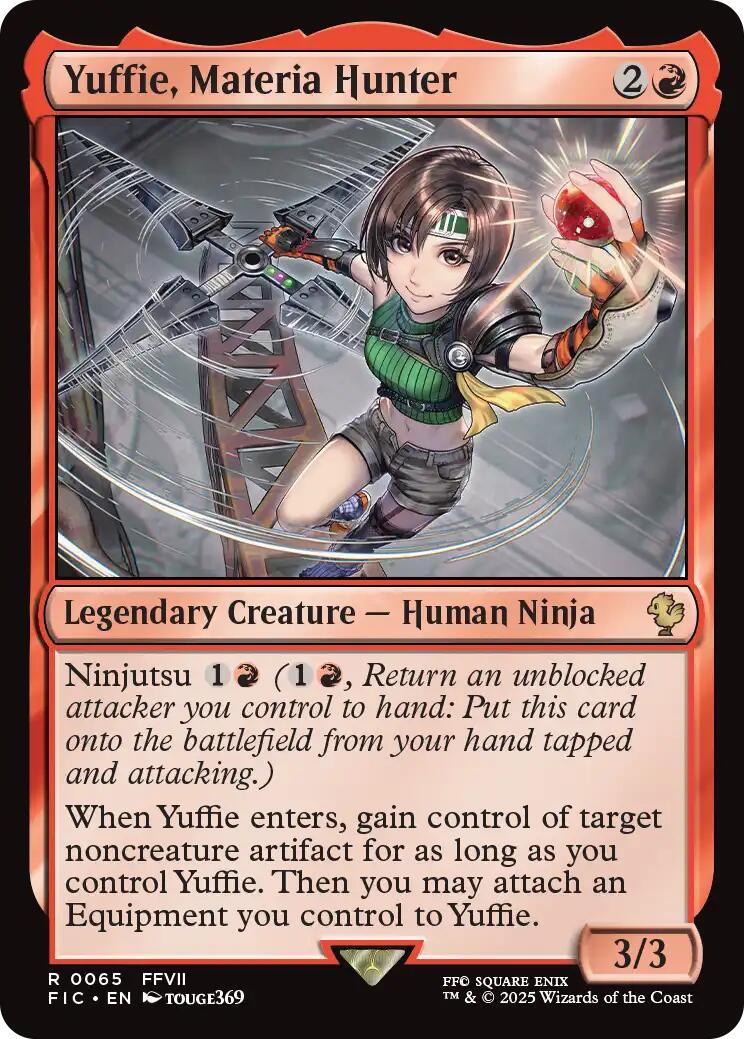 Yuffie, Materia Hunter (Surge Foil) [FINAL FANTASY Commander] | Total Play