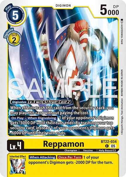 Reppamon [BT22-034] [Cyber Eden] | Total Play