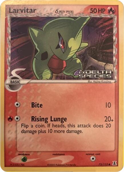 Larvitar (73/113) (Delta Species) (Stamped) [Miscellaneous Cards] | Total Play
