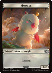 Moogle // Zombie Double-Sided Token (Surge Foil) [FINAL FANTASY Commander Tokens] | Total Play