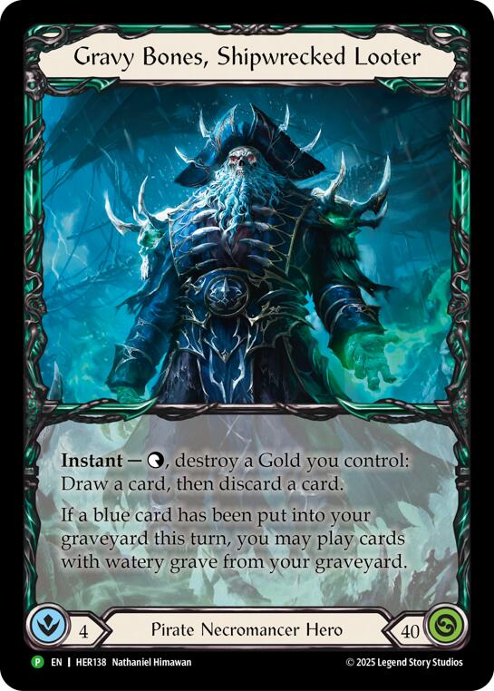 Gravy Bones, Shipwrecked Looter [HER138] (Promo)  Rainbow Foil | Total Play