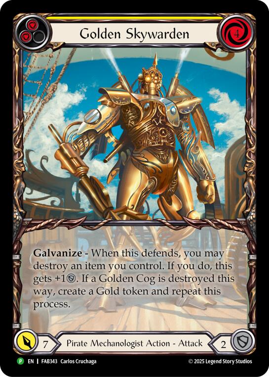 Golden Skywarden [FAB343] (Promo)  Rainbow Foil | Total Play