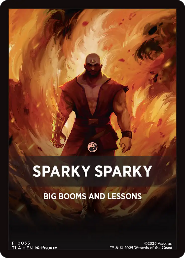 Sparky Sparky Theme Card [Avatar: The Last Airbender Tokens] | Total Play