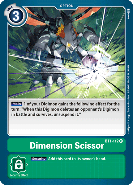 Dimension Scissor [BT1-112] [Release Special Booster Ver.1.0] | Total Play