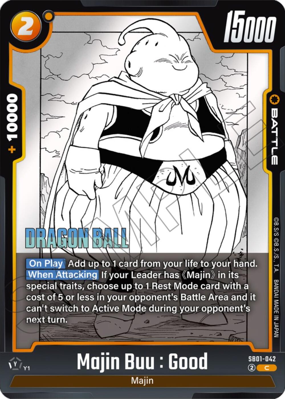 Majin Buu : Good (SB01-042) [Manga Booster 01] | Total Play