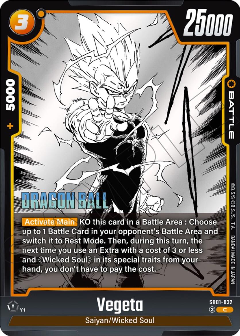 Vegeta (SB01-032) [Manga Booster 01] | Total Play
