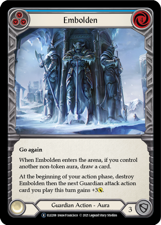 Embolden (Blue) [U-ELE208] (Tales of Aria Unlimited)  Unlimited Rainbow Foil | Total Play