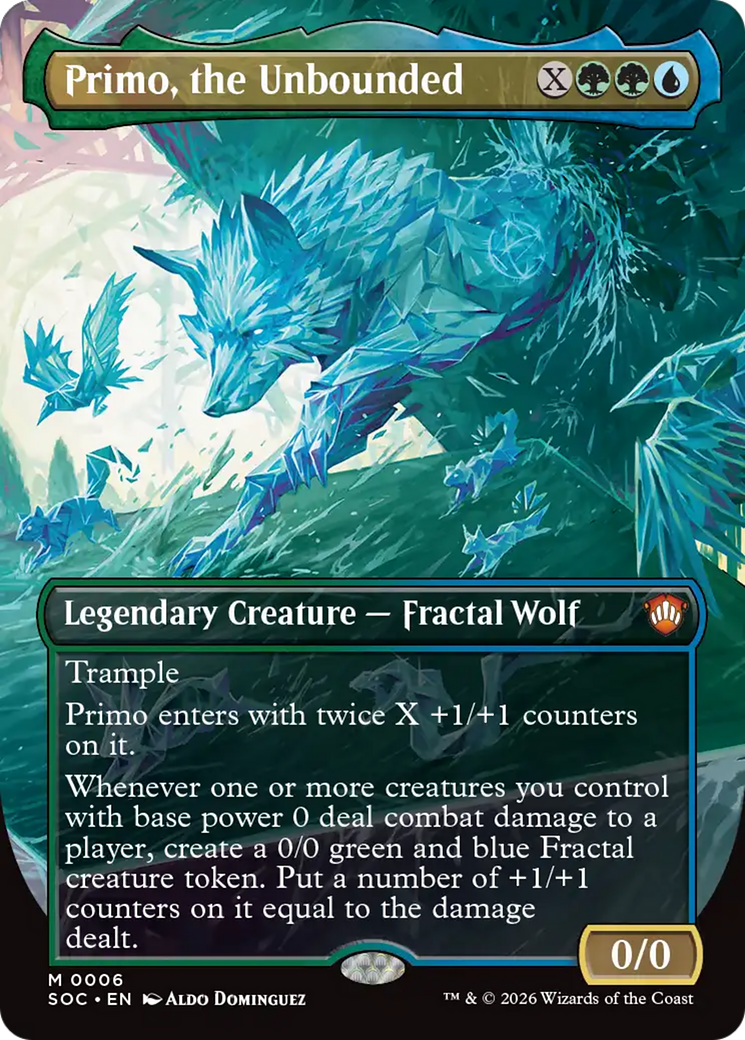 Primo, the Unbounded (Borderless) [Secrets of Strixhaven Commander] | Total Play
