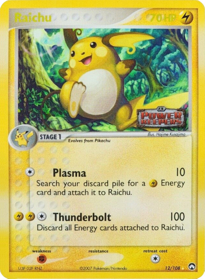 Raichu (12/108) (Stamped) [EX: Power Keepers] | Total Play