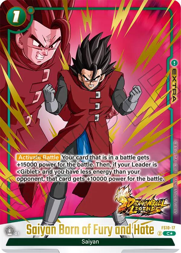 Saiyan Born of Fury and Hate (Bonus Pack Alternate Art) [Starter Deck: Giblet] | Total Play