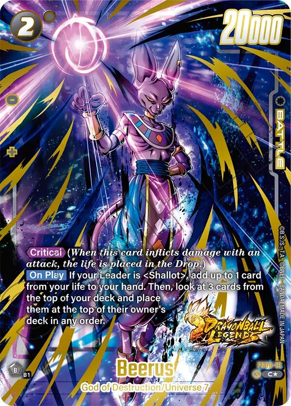 Beerus (Bonus Pack Alternate Art) [Starter Deck: Shallot] | Total Play