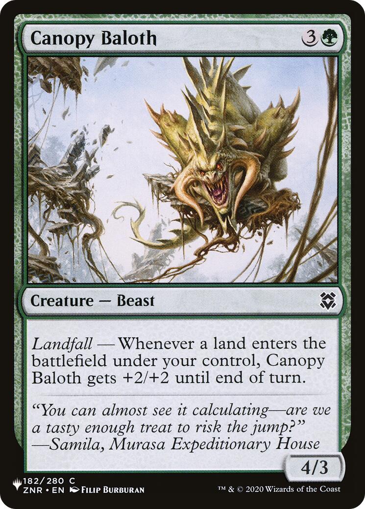 Canopy Baloth [The List] | Total Play